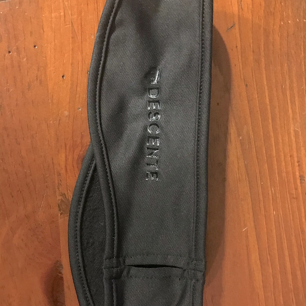 Descente fleece headband/ear band/ponytail